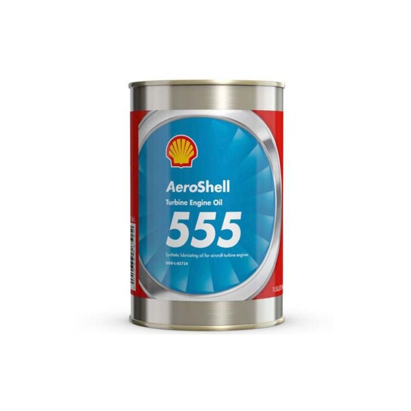 Aceite para motor de turbina AeroShell 555, 550042551 - Caja de 24 Qts. (22.71 Lts.)